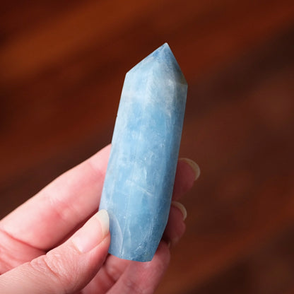 Shimmery Blue Aquamarine Point | Aquamarine Crystal Tower