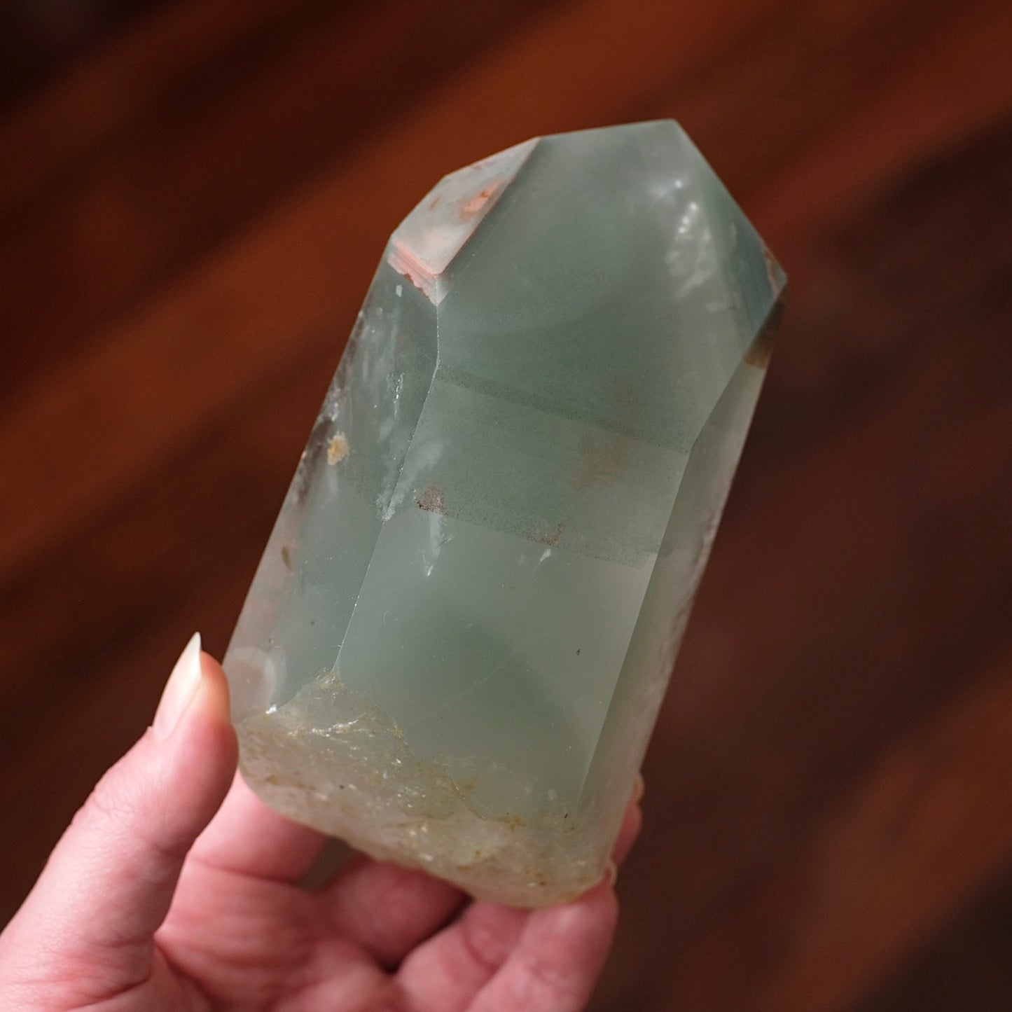 XL Chlorite Quartz Point | Phantom Quartz Crystal