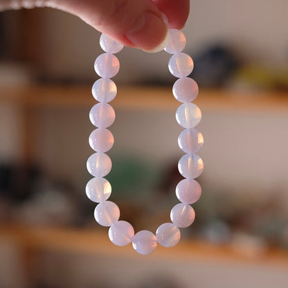 Lavender Moon Quartz Bracelet | Crystal Stretch Bracelet