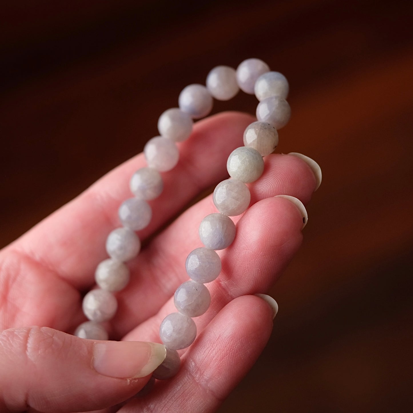 Blue Grey Sapphire Bracelet | Natural Sapphire Crystal Bracelet