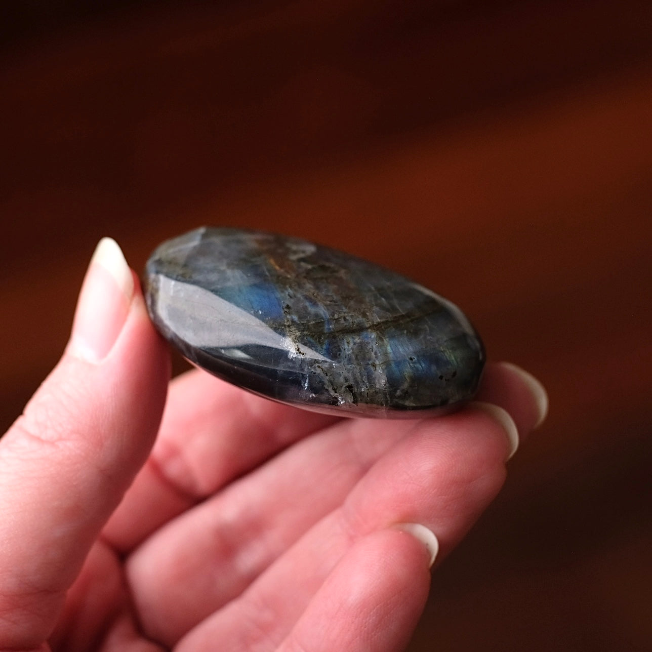 Purple Labradorite Palm | Sunset Labradorite Crystal Palm