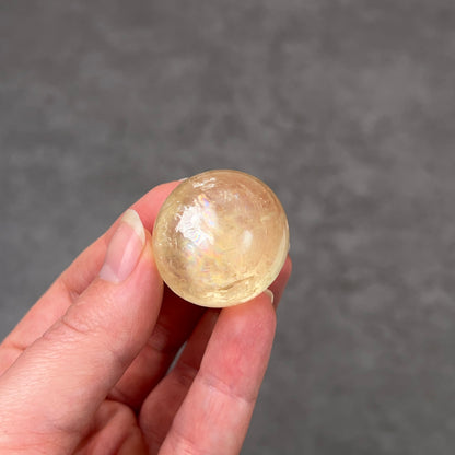 Honey Calcite Sphere | Golden Optical Calcite Crystal Sphere