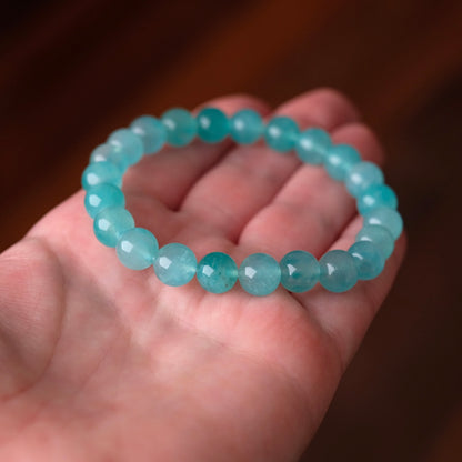 Gel Amazonite Bracelet | Amazonite Crystal Stretch Bracelet