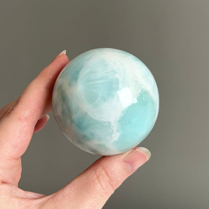 Blue Aragonite Sphere | Polished Aragonite Crystal Sphere