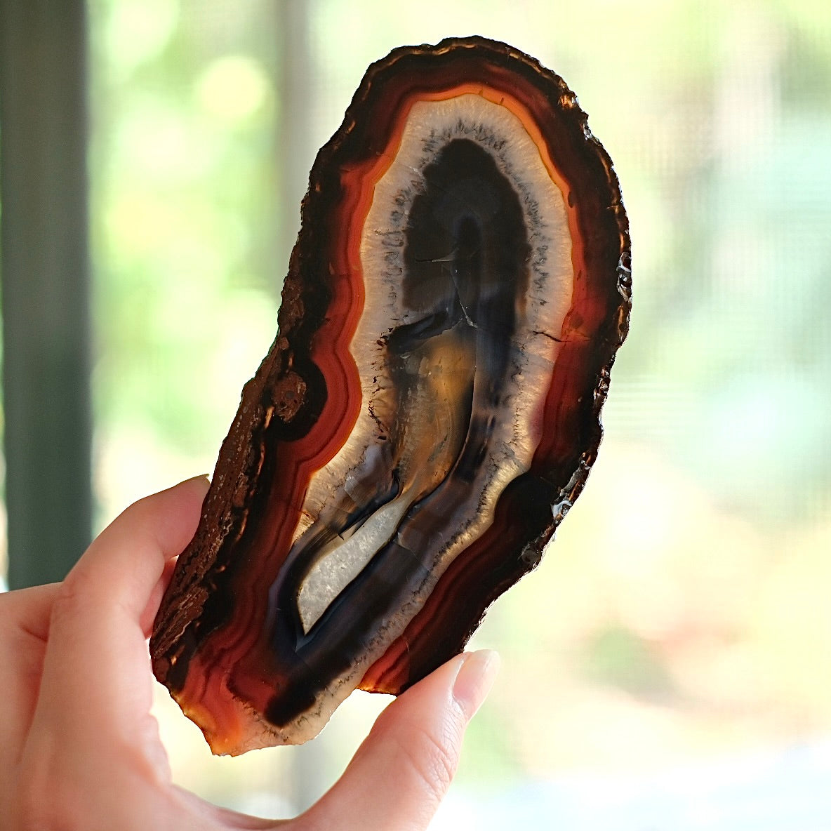 Carnelian Slab | Polished Carnelian Crystal Slice