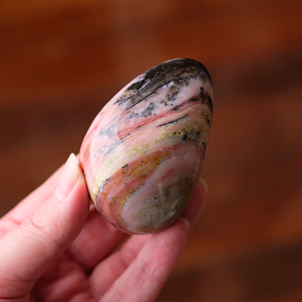 Peruvian Pink Opal Freeform | Polished Strawberry Opal