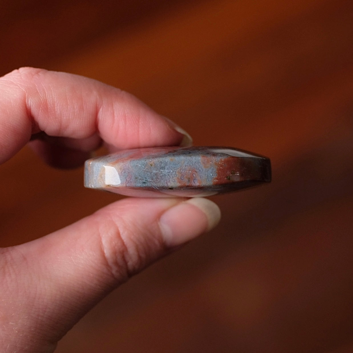 Ocean Jasper Palm | Sea Jasper Crystal Palmstone