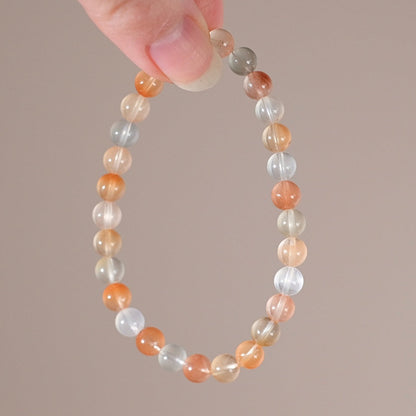 Amphibole Quartz Bracelet | Rabbit Hair Crystal Stretch Bracelet