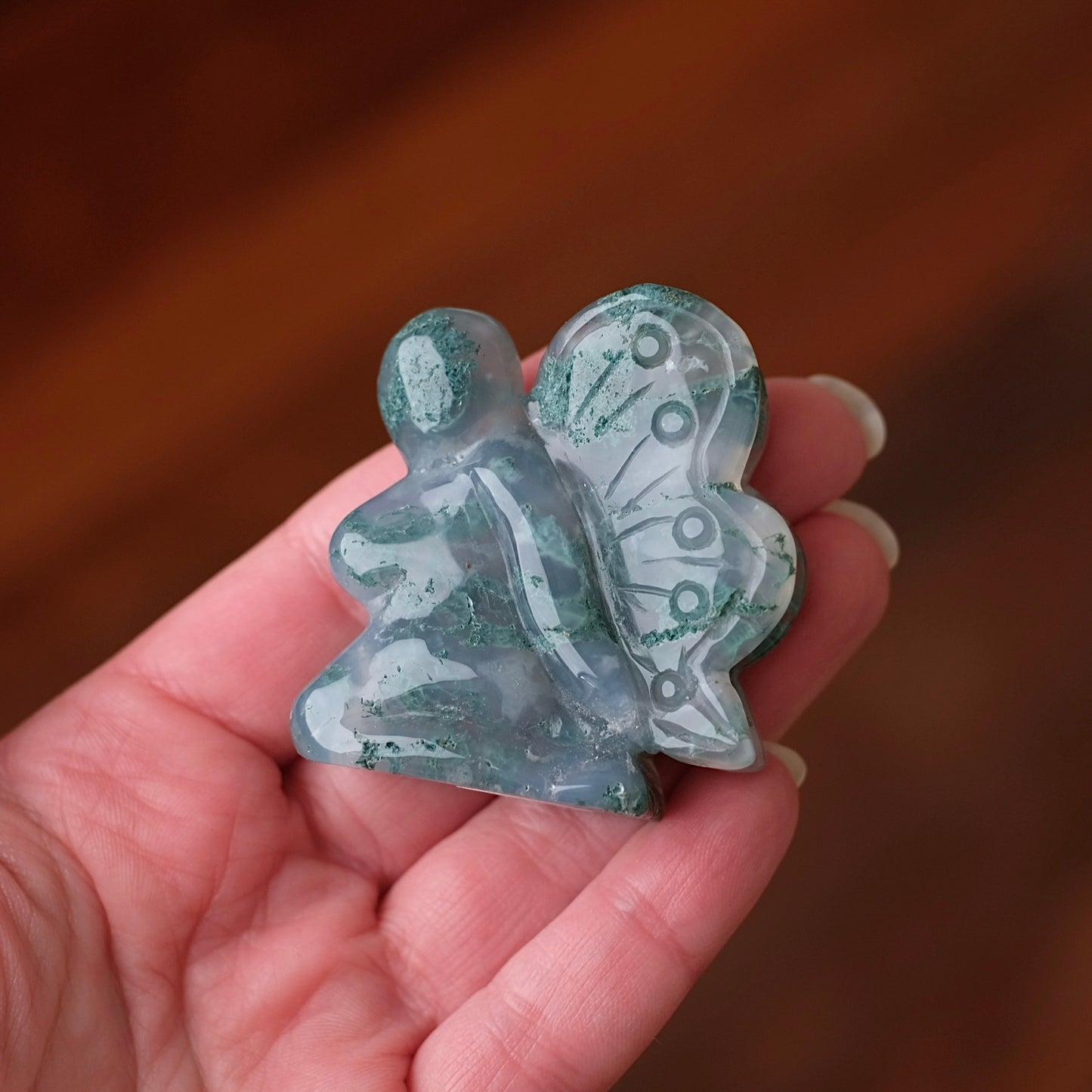 Moss Agate Fairy | Crystal Fairy Carving
