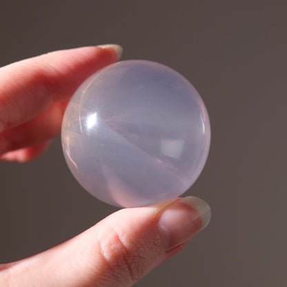 Girasol Rose Quartz Sphere | Mozambique Rose Quartz Crystal Sphere