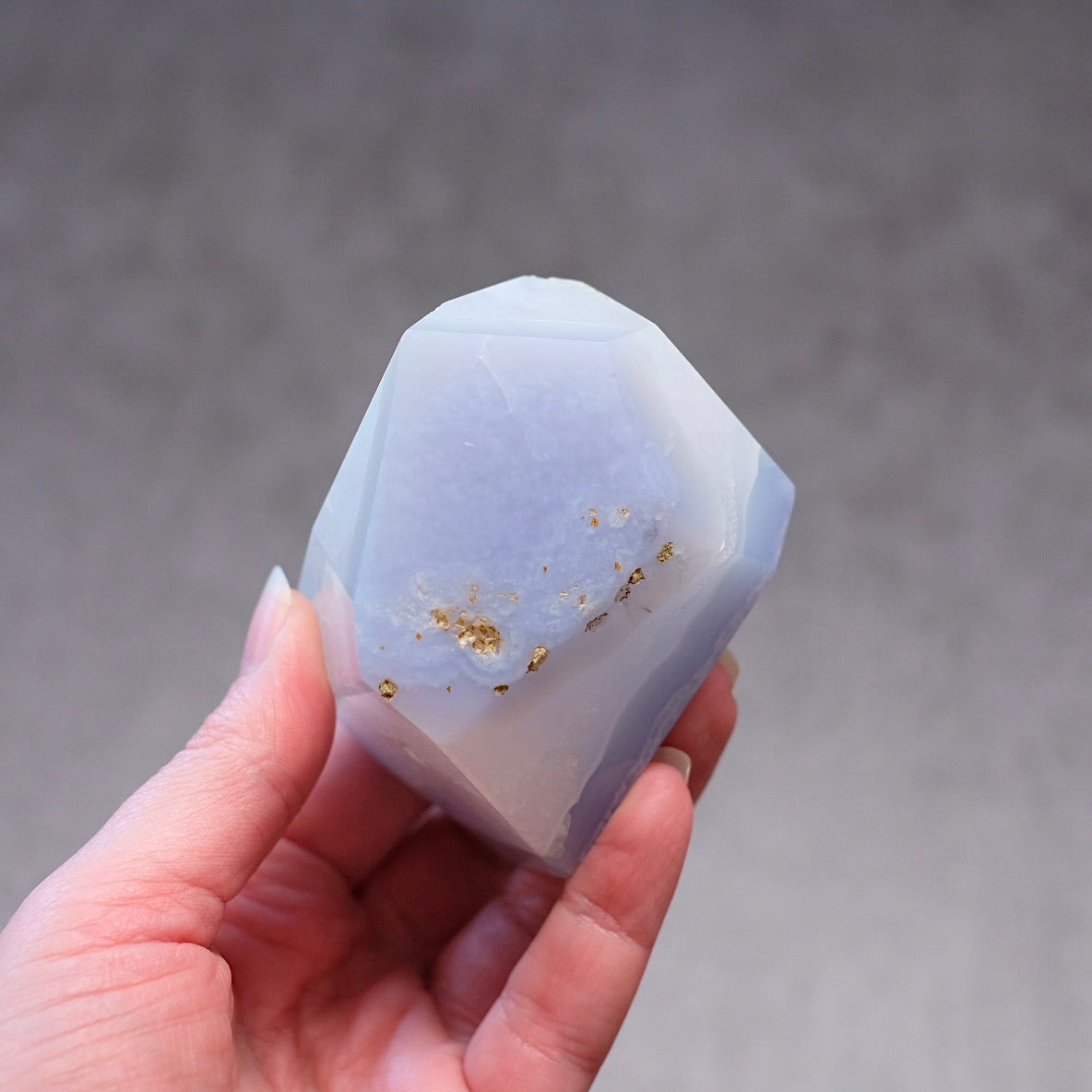 Blue Lace Agate + Quartz Freeform | Blue Lace Agate Crystal