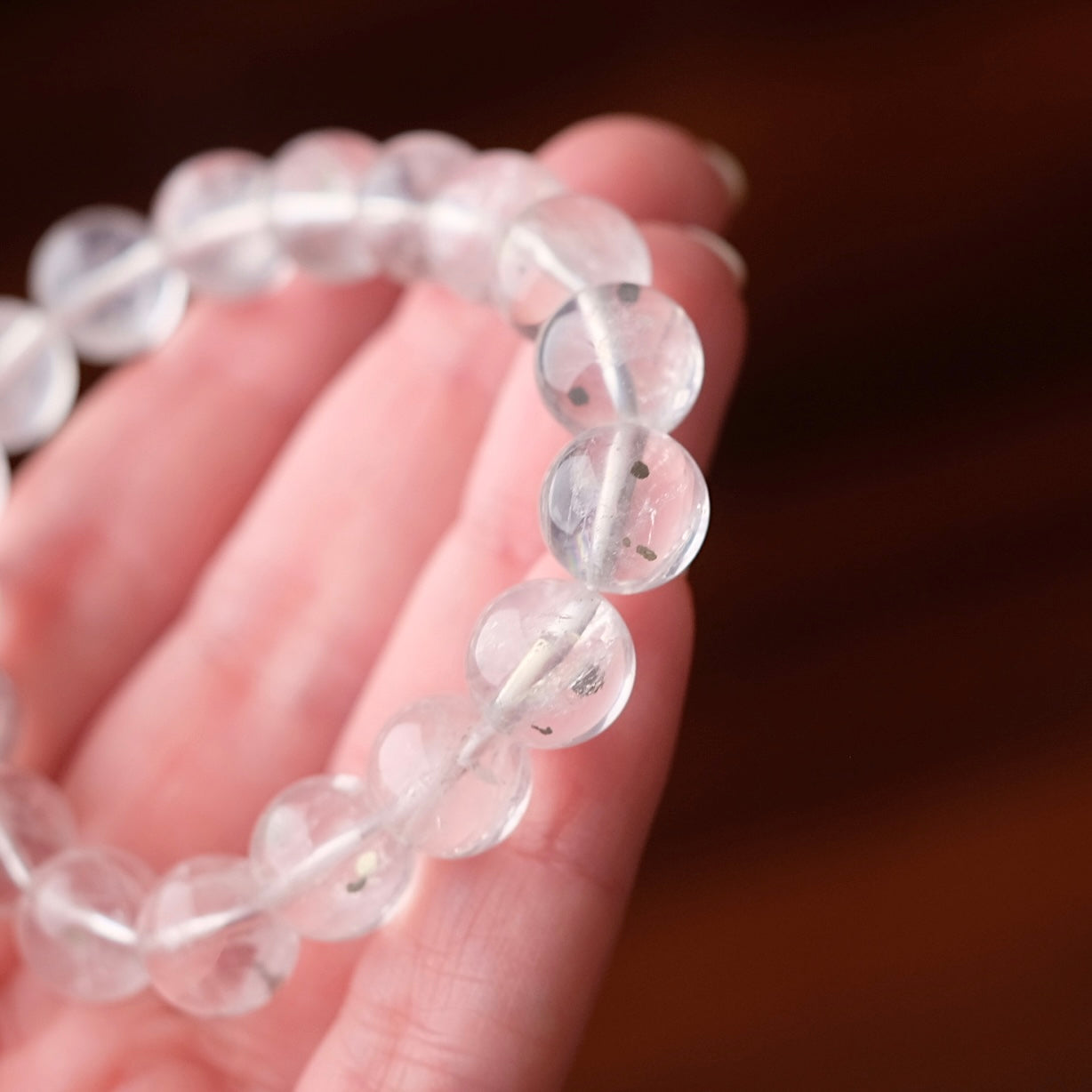 Pyrite in Quartz Bracelet | Quartz Crystal Bracelet