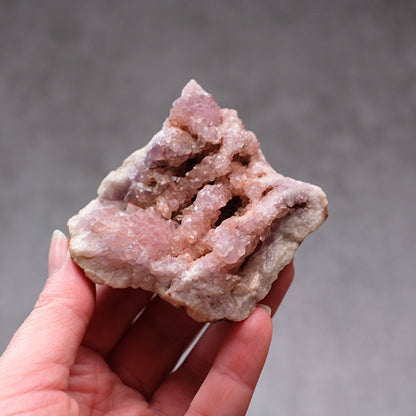 Pink Amethyst Cluster | Patagonia Pink Amethyst Natural Crystal Geode