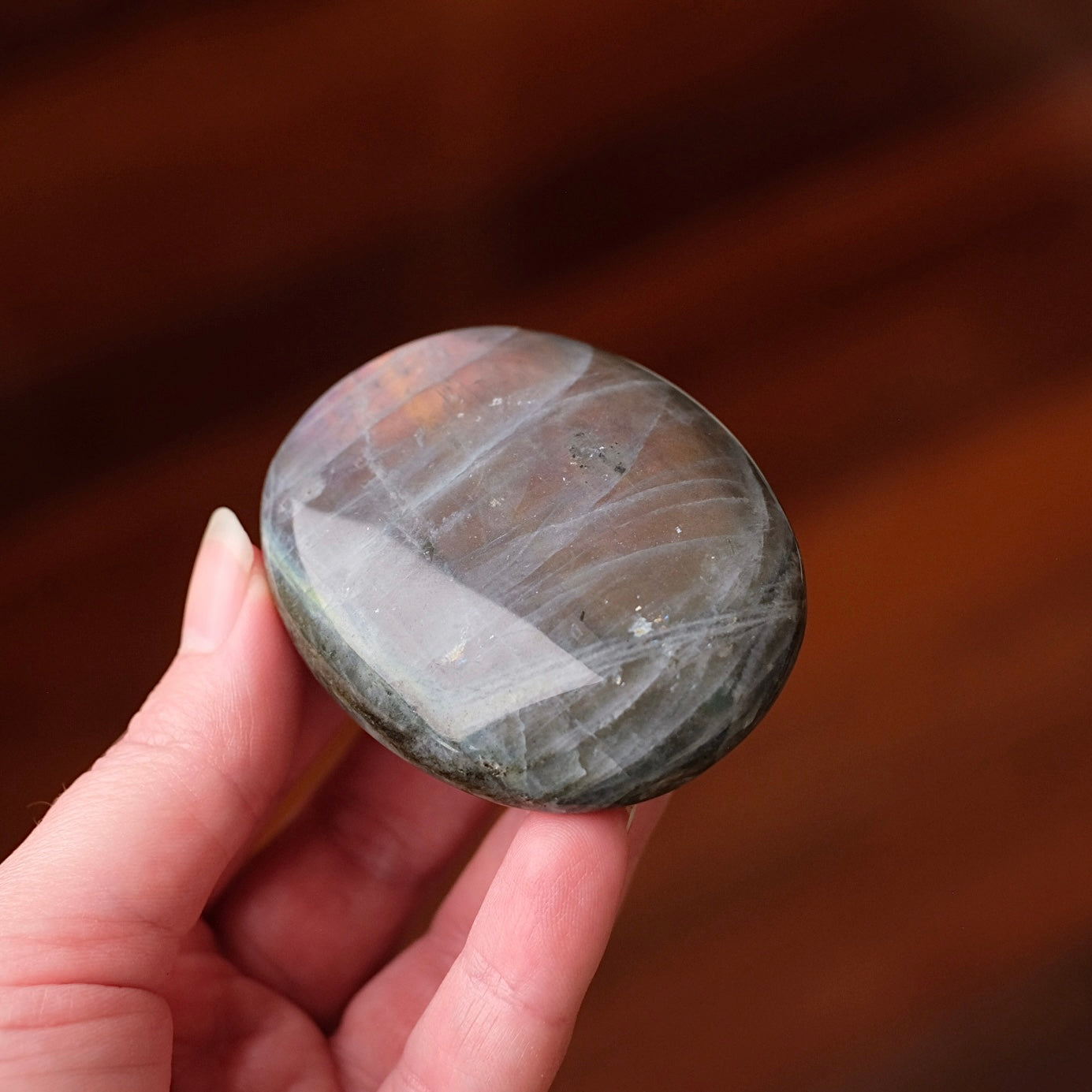 Purple Labradorite Palm | Sunset Labradorite Crystal Palm
