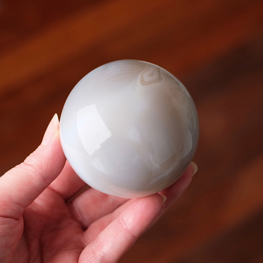 Banded Agate Sphere | Striped Agate Crystal Sphere