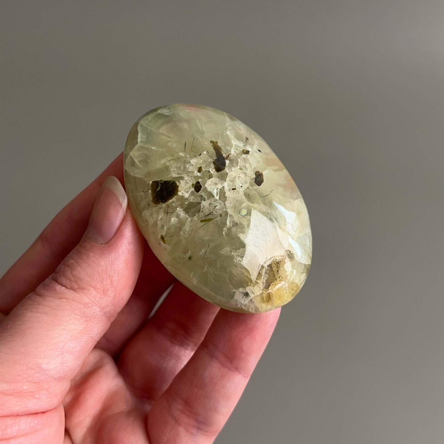 Prehnite Palm | Prehnite Crystal Palm