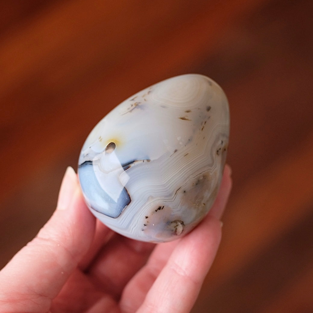 Agate Egg | Dendritic Agate Crystal Egg