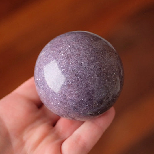 Lepidolite Sphere | Purple Lepidolite Crystal Sphere