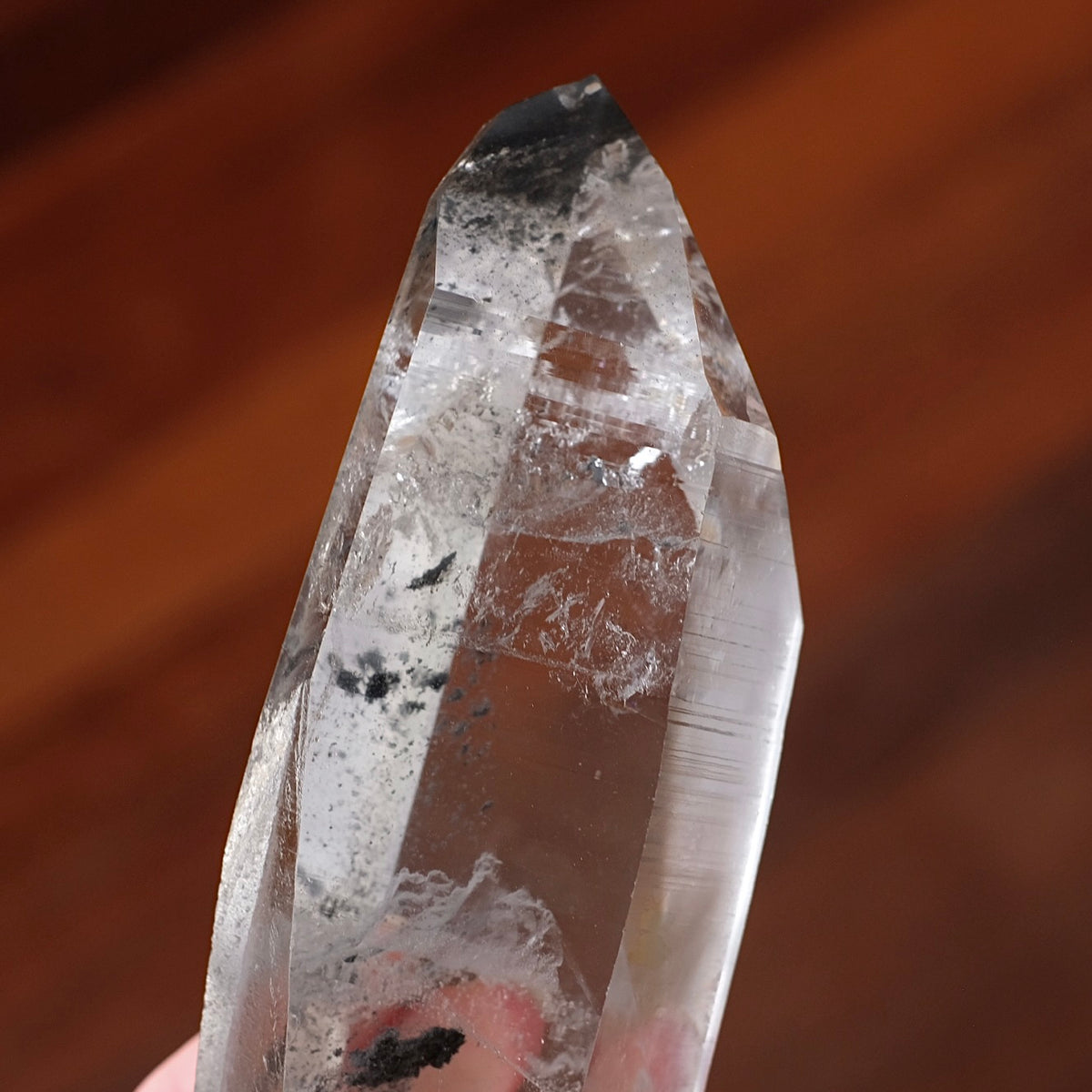 XL Black Phantom Lemurian Quartz Point | Black Lemurian Seed Crystal