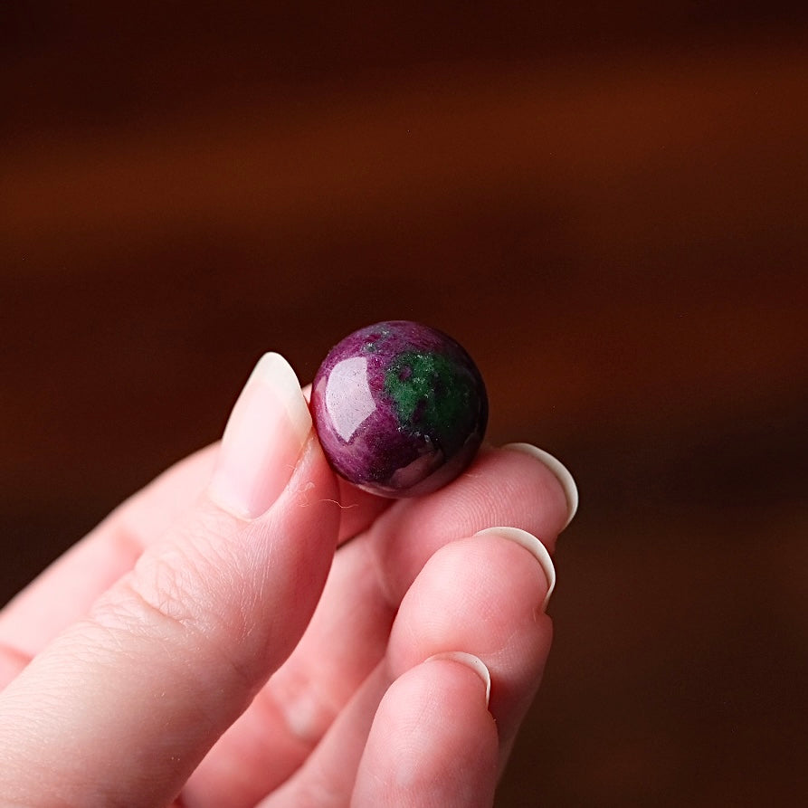 Natural Ruby Sphere | Ruby Zoisite Crystal Sphere