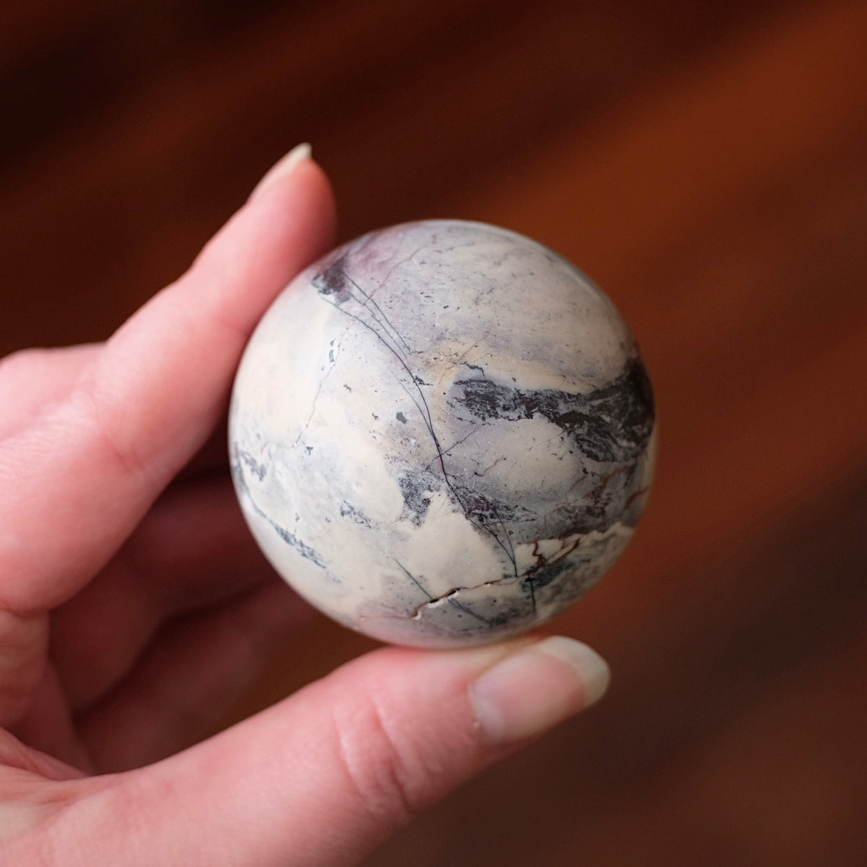 Porcelain Jasper Sphere | Rare Jasper Crystal Sphere