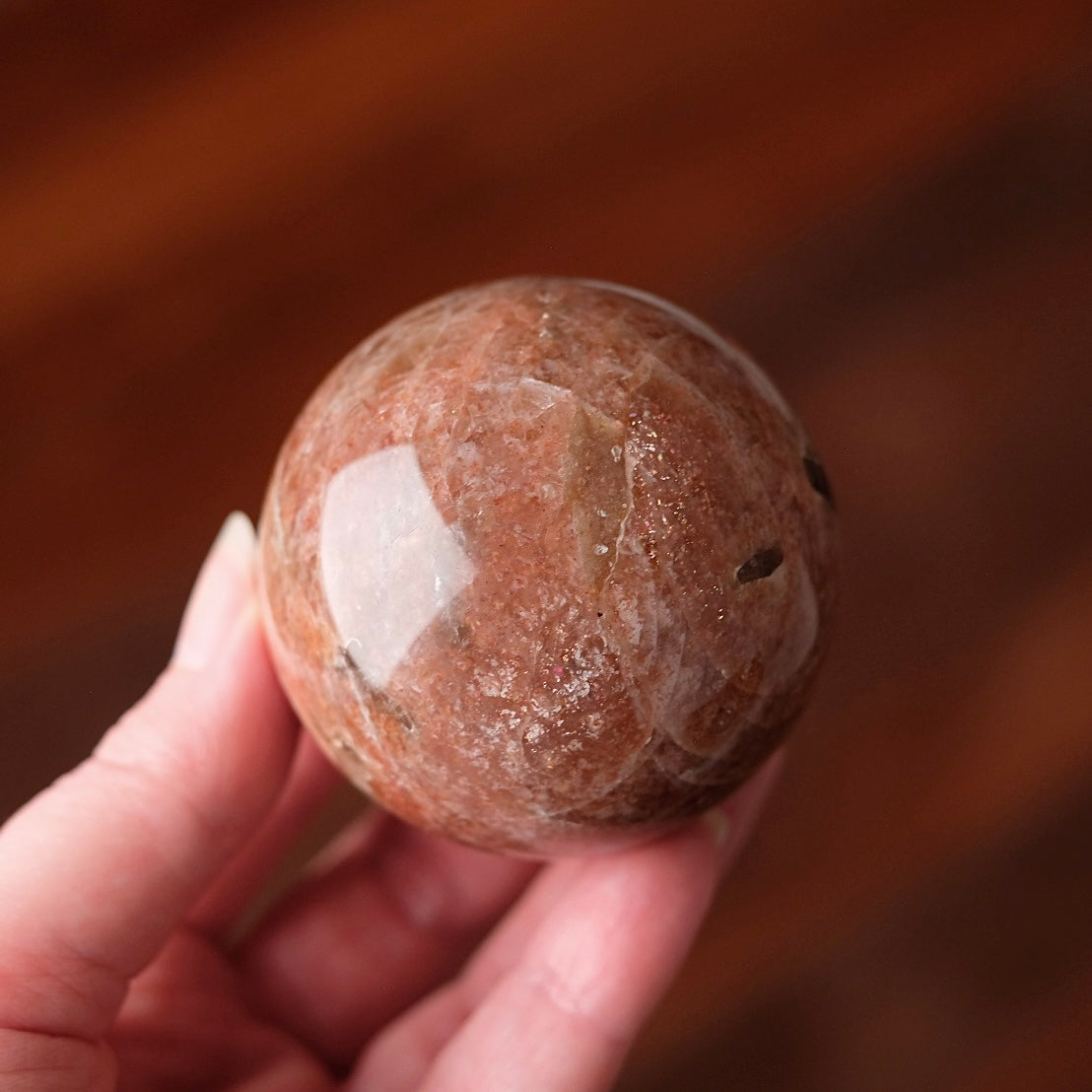 High Grade Sunstone Sphere | Sunstone Crystal Sphere