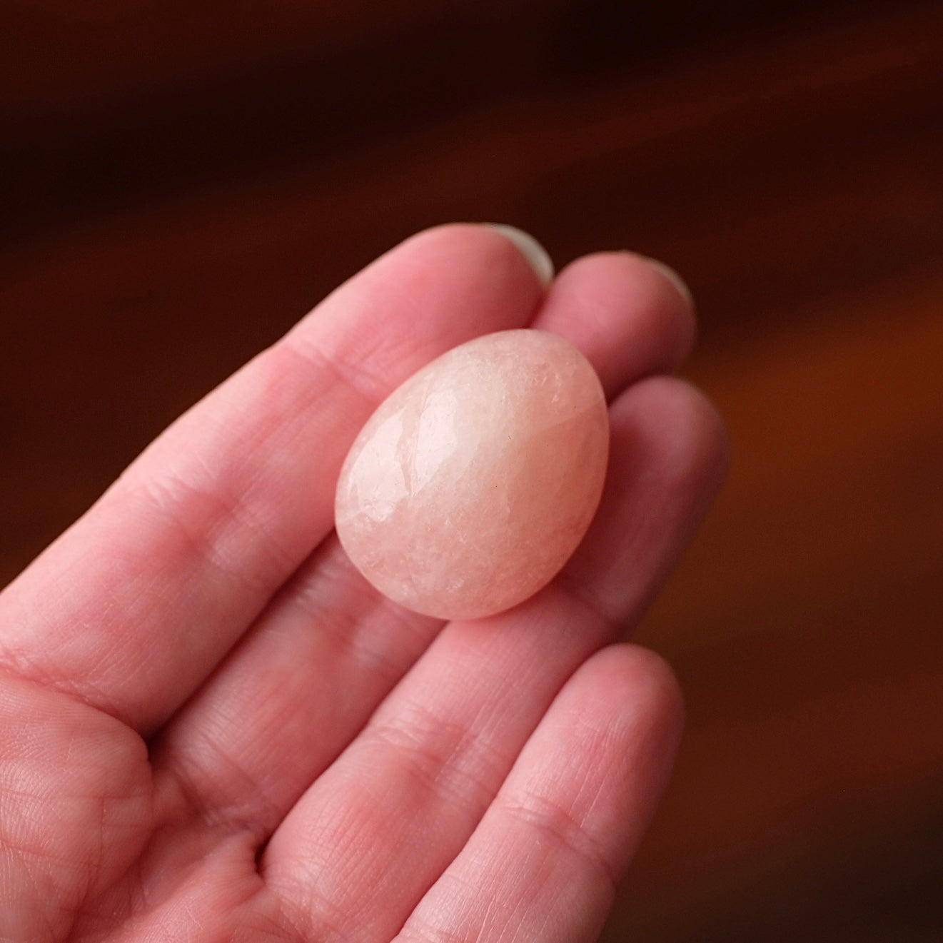 Peach Morganite Pocket Stone | Tumbled Crystal