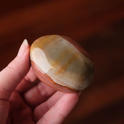 Polychrome Jasper Palm | Jasper Crystal Palmstone