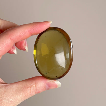 Natural Citrine Palm | Brazilian Citrine Crystal Palmstone