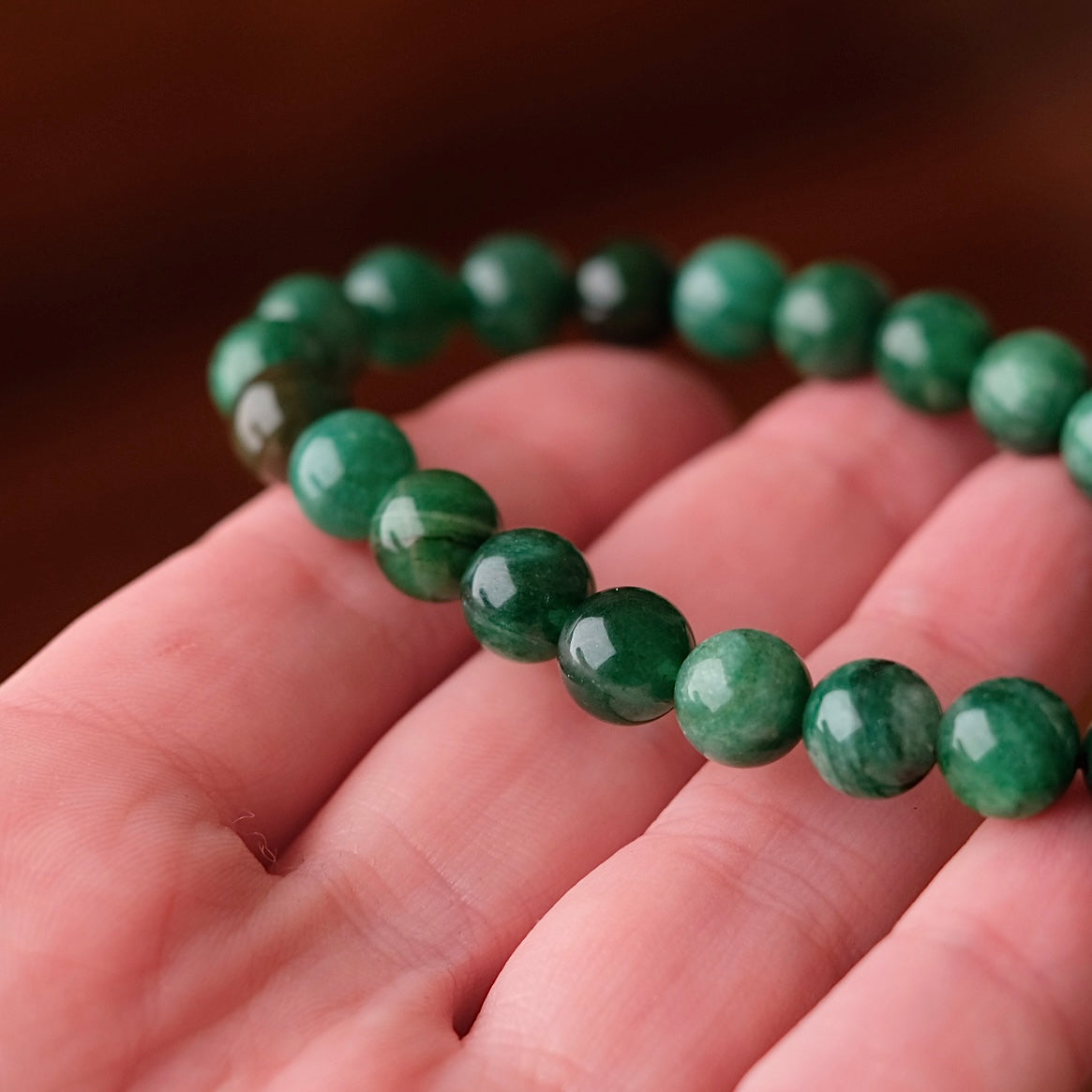 Green Fuchsite Bracelet | Crystal Stretch Bracelet