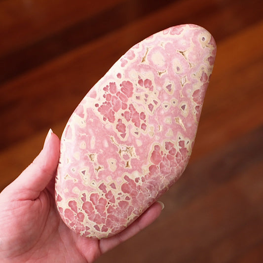 Rhodochrosite Freeform | Polished Rhodochrosite Crystal E