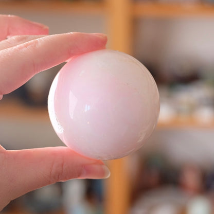 Pink Aragonite Sphere | Aragonite Crystal Sphere
