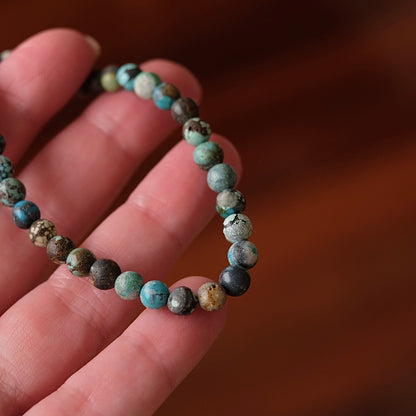 Turquoise Bracelet | Blue Turquoise Crystal Stretch Bracelet