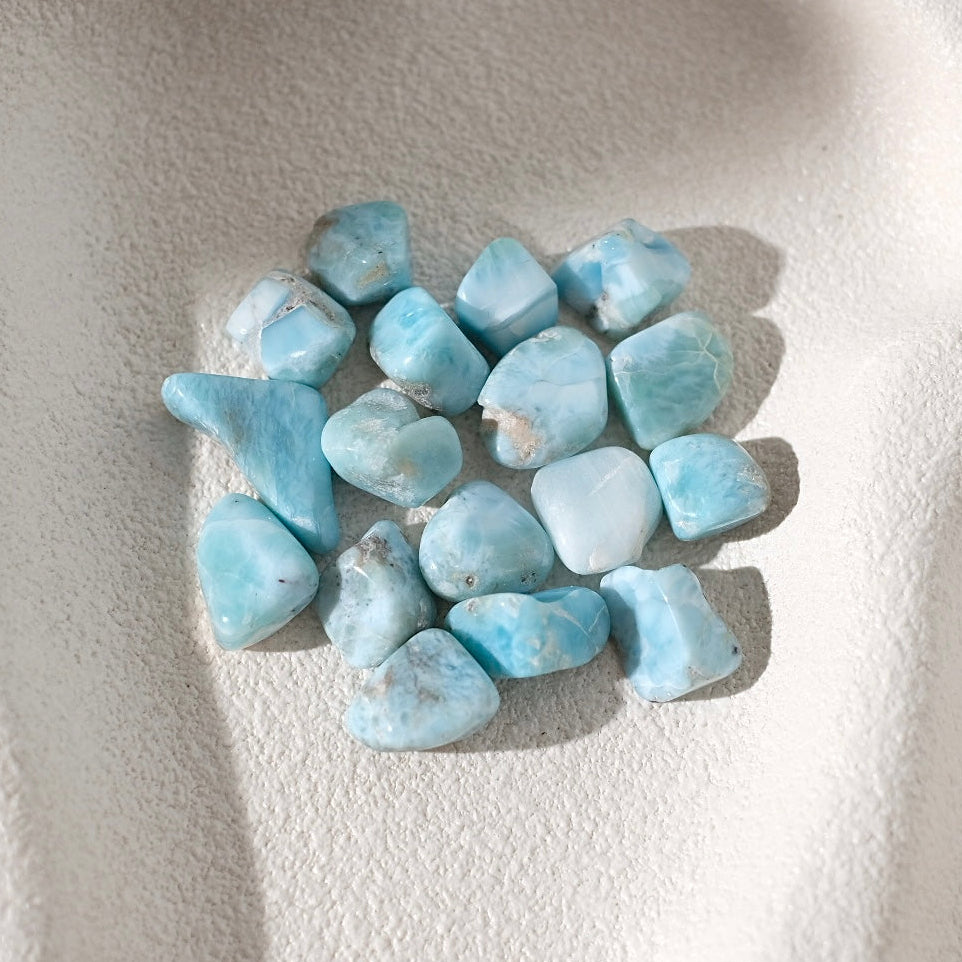 Larimar Crystal Pebbles | High Quality Larimar Chips