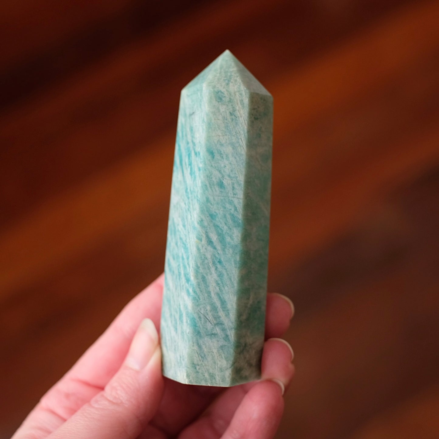 Amazonite Point | Pretty Amazonite Crystal Tower