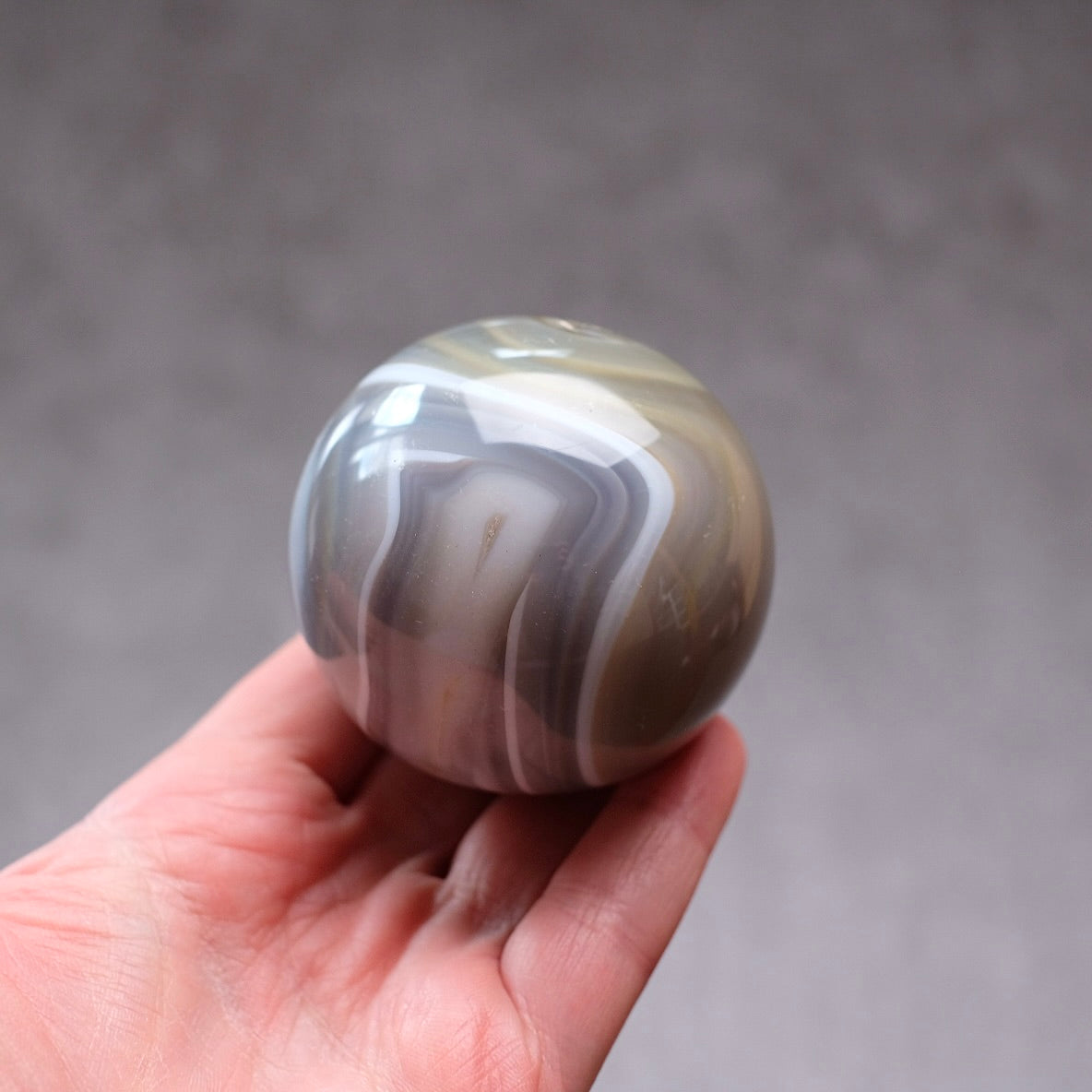 Banded Agate Sphere | Striped Agate Crystal Sphere