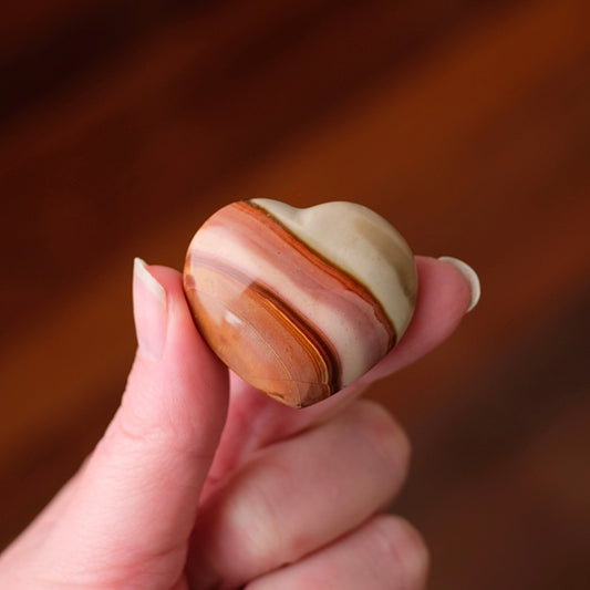 Polychrome Jasper Heart | Jasper Crystal Heart