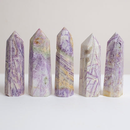 Opalized Sagenitic Fluorite Point | Sagenite Fluorite Crystal Tower