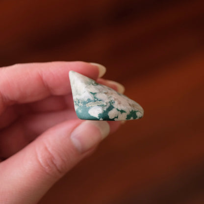 Rare Blue Flower Agate Crystal | Green Flower Agate Freeform