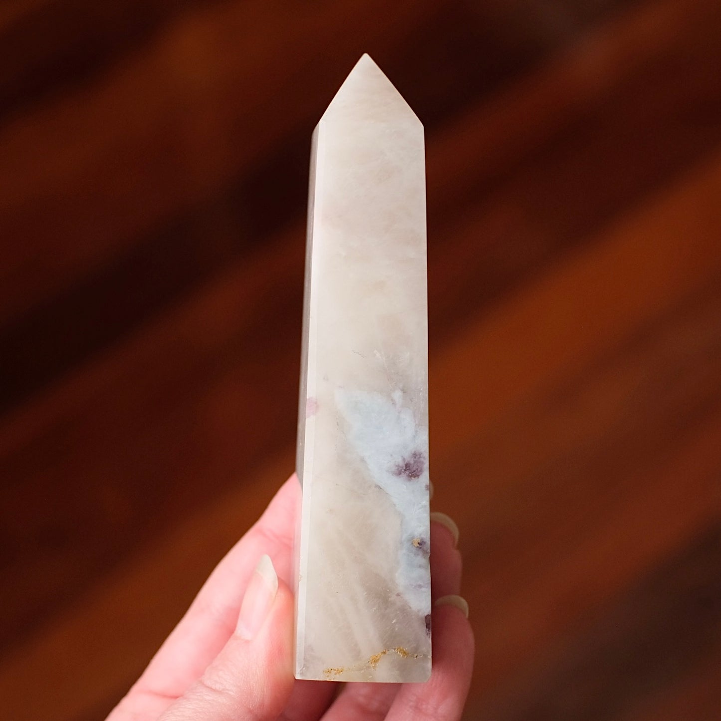 Unicorn Stone Tower | Lepidolite, Quartz, Tourmaline Crystal Point