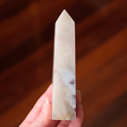 Unicorn Stone Tower | Lepidolite, Quartz, Tourmaline Crystal Point