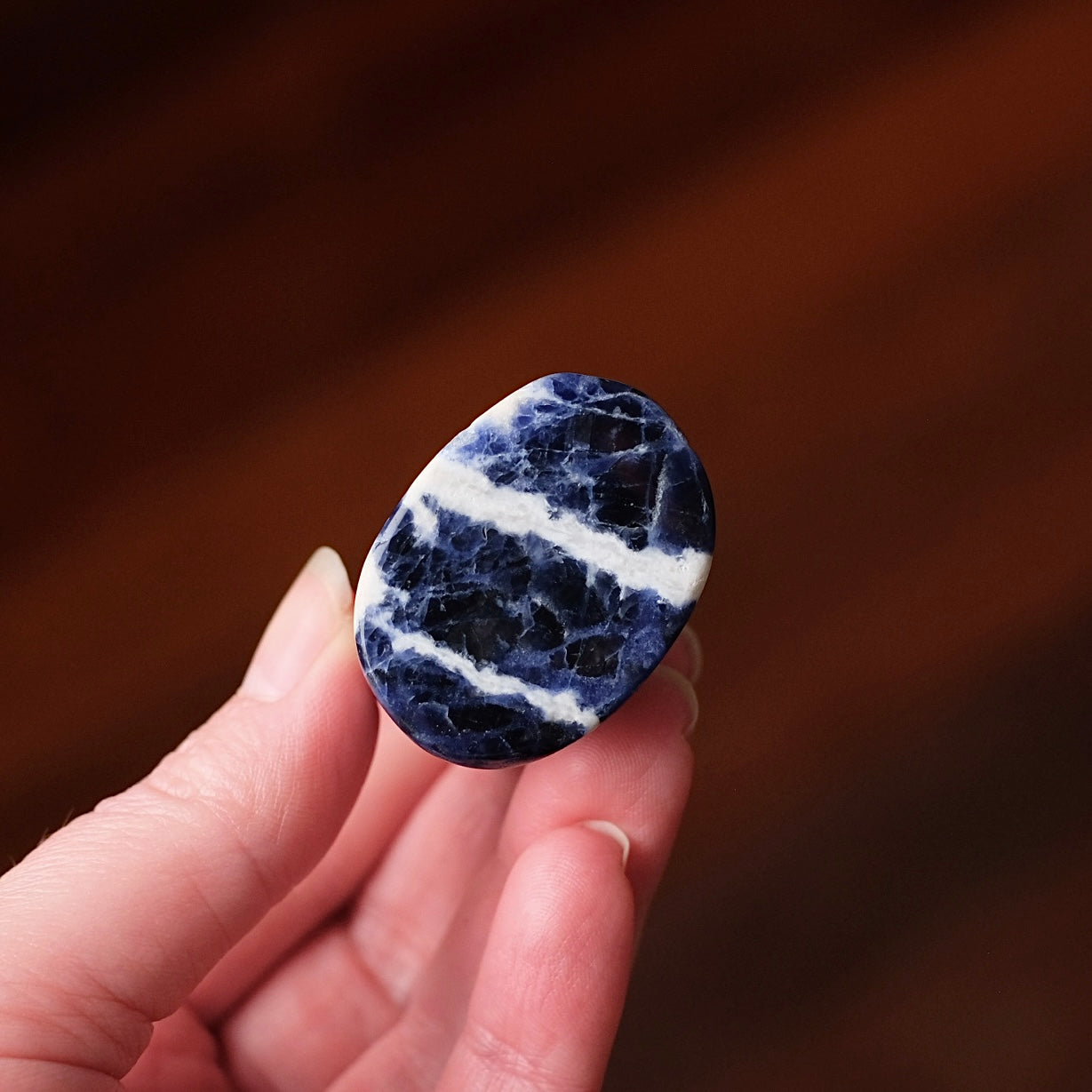 Sodalite Egyptian Cat Carving | Crystal Cat Figure