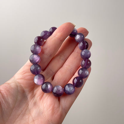 Gem Lepidolite Bracelet | High Quality Gem Lepidolite Stretch Bracelet