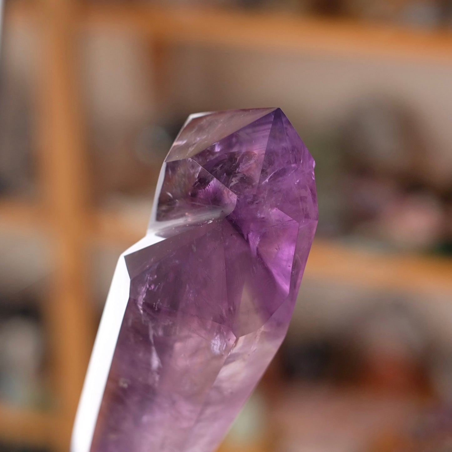 Amethyst Wand + Stand | Polished Amethyst Statement Crystal