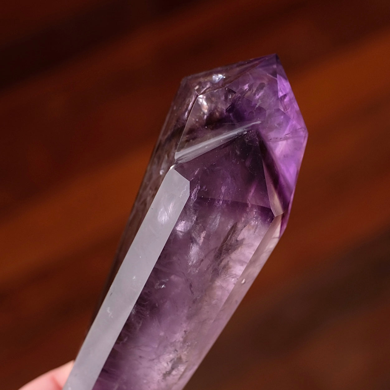 Amethyst Wand + Stand | Polished Amethyst Statement Crystal
