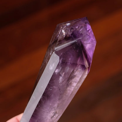 Amethyst Wand + Stand | Polished Amethyst Statement Crystal