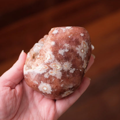 Raspberry Pink Amethyst Geode | Polished Pink Amethyst Crystal Specimen 9