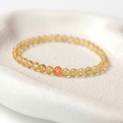 Sunstone & Yellow Tourmaline Bracelet | Arusha Sunstone