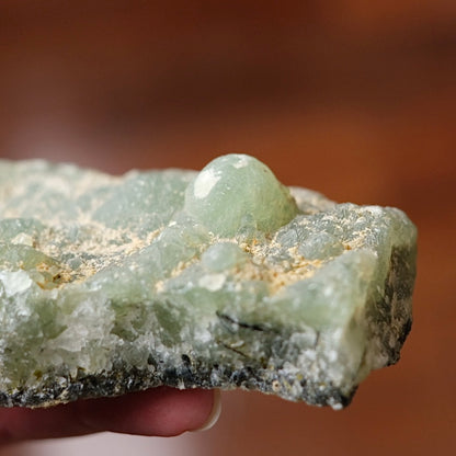 Prehnite Specimen | Large Prehnite Natural Crystal Cluster