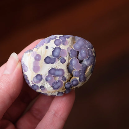 Grape Agate Palm | Grape Agate Crystal Palm Stone